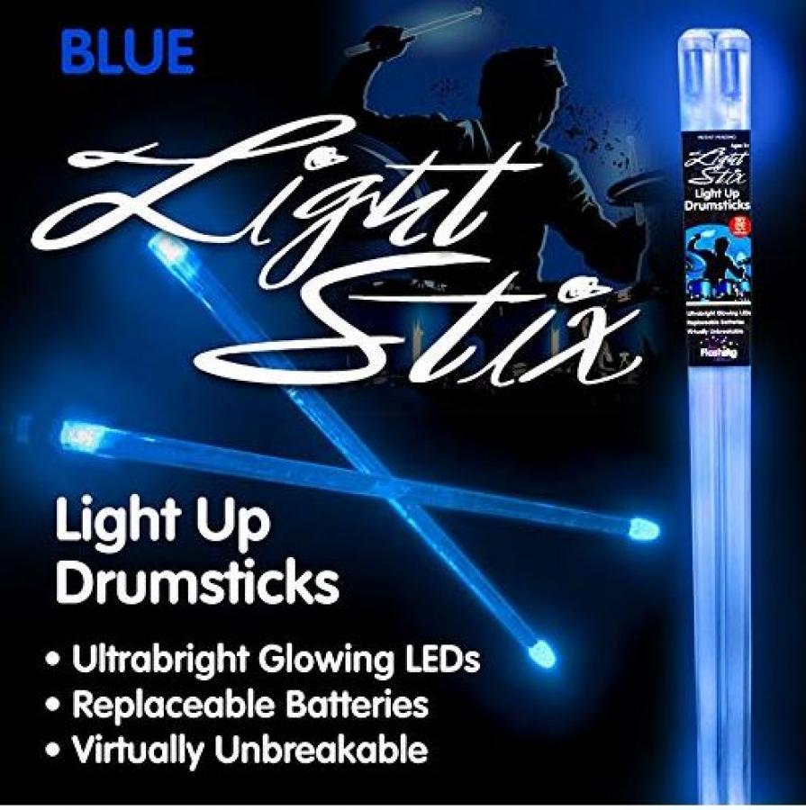 Light Stix LED Light Up Drumsticks - Blue