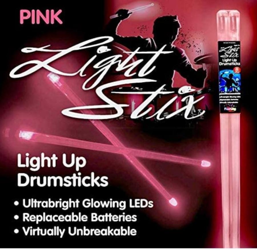 Light Stix LED Light Up Drumsticks Pink