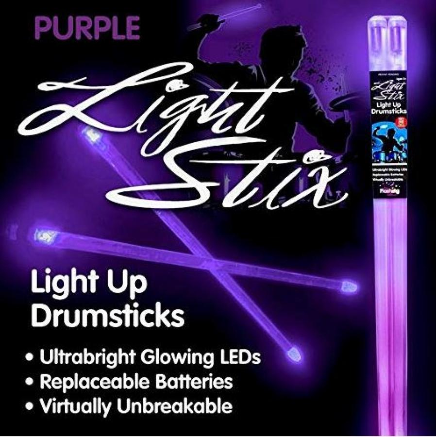 Light Stix LED Light Up Drumsticks - Purple
