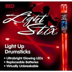 Light Stix LED Light Up Drumsticks - Red