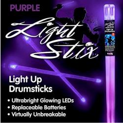 Light Stix LED Light Up Drumsticks - Purple